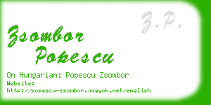 zsombor popescu business card